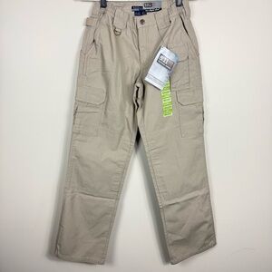 5.11 Tactical Khaki Tan Cargo Pants Womens 2 Regular Performance Utility Work